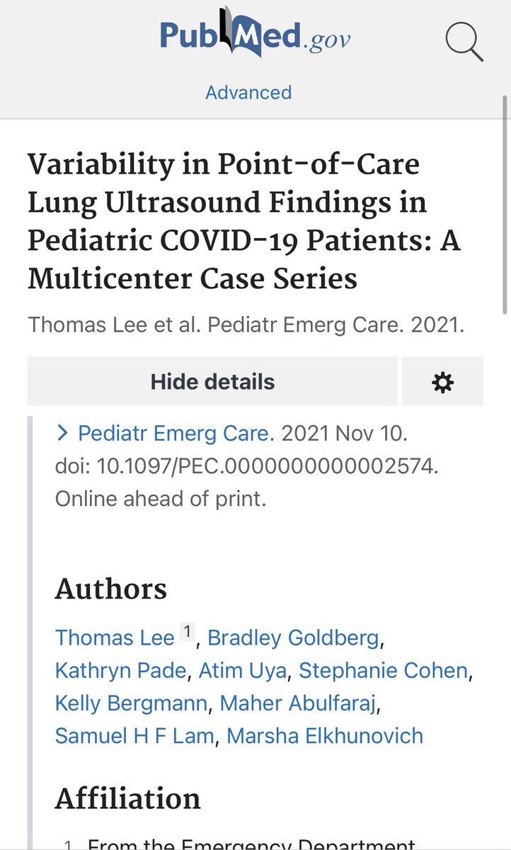 Brad Goldberg, MD (@bradgoldbergmd) on Twitter photo Sharing our recently published multicenter case series describing variability in #POCUS Lung findings in #pediatric patients with #COVID19
Research Partners: <a href="/ChildrensLA/">Children's Hospital LA</a> <a href="/radychildrens/">Rady Children's Hospital-San Diego</a> <a href="/PEMatCHOP/">CHOP Pediatric Emergency Medicine</a> <a href="/childrensatl/">Children's</a> <a href="/childrensmn/">Children's Minnesota</a> <a href="/SutterHealth/">Sutter Health</a>
pubmed.ncbi.nlm.nih.gov/34772878/ Sharing our recently published multicenter case series describing variability in #POCUS Lung findings in #pediatric patients with #COVID19
Research Partners: <a href="/ChildrensLA/">Children's Hospital LA</a> <a href="/radychildrens/">Rady Children's Hospital-San Diego</a> <a href="/PEMatCHOP/">CHOP Pediatric Emergency Medicine</a> <a href="/childrensatl/">Children's</a> <a href="/childrensmn/">Children's Minnesota</a> <a href="/SutterHealth/">Sutter Health</a>
pubmed.ncbi.nlm.nih.gov/34772878/