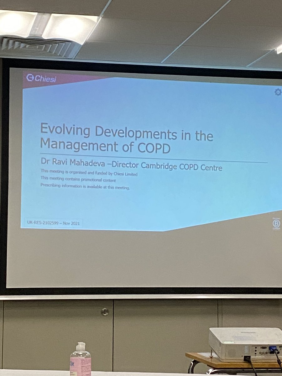 CUH_RespNurses's tweet photo. First face to face education session Developments in #COPD Thanks #chiesi for a great evening! https://t.co/BxUguKGaSL