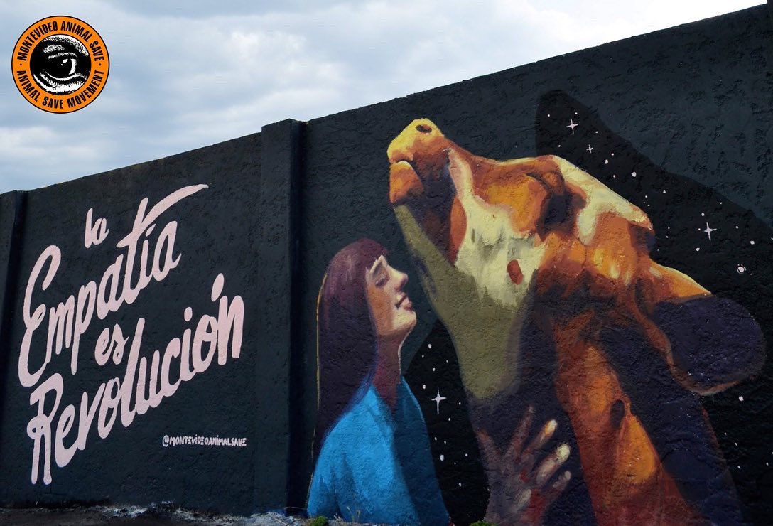 MVDAnimalSave's tweet image. Veníamos pensando en este proyecto y queriéndolo desde hace más de un año… pero las cosas tenían que darse en el momento justo y ese momento fue ayer.

Esta hermosa intervención artística logró transmitir emocionante y perfectamente lo que buscábamos; la empatía no es debilidad.