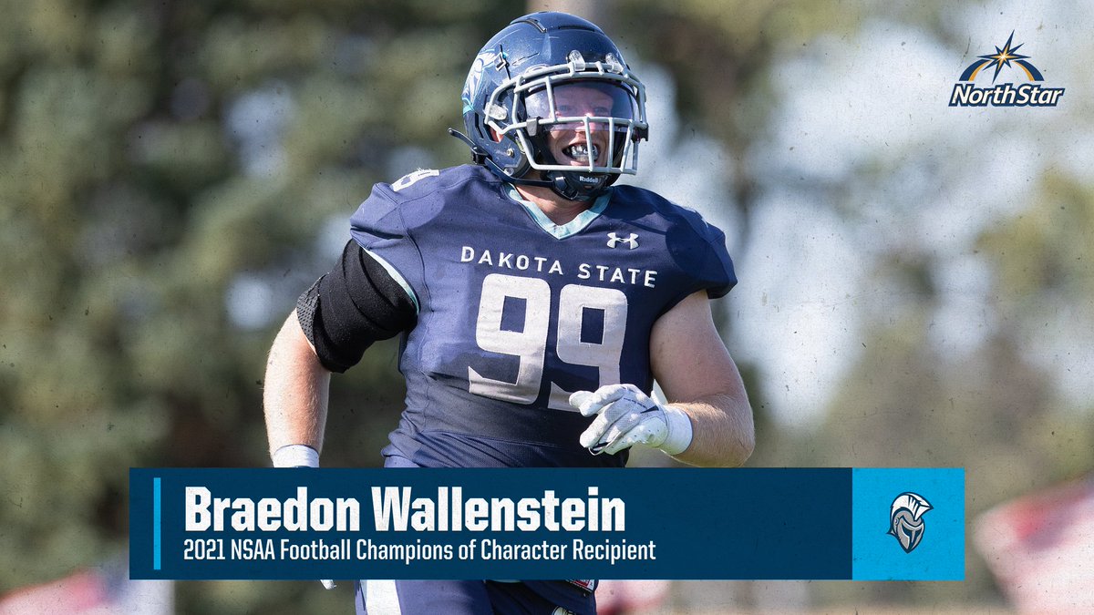 DSU_Athletics's tweet photo. 🏈🎖️ CONGRATS to Braedon Wallenstein on being the @DSUFootball recipient for the 2021 NSAA Football Champions of Character!

#WeAreDSU #GoTrojans #DSUTrojanPride #DSUStrong #TrojanStrong #LoyaltoBlue #TrojanFamily #TrojanNation⚔️ https://t.co/CIZZn2bkIz