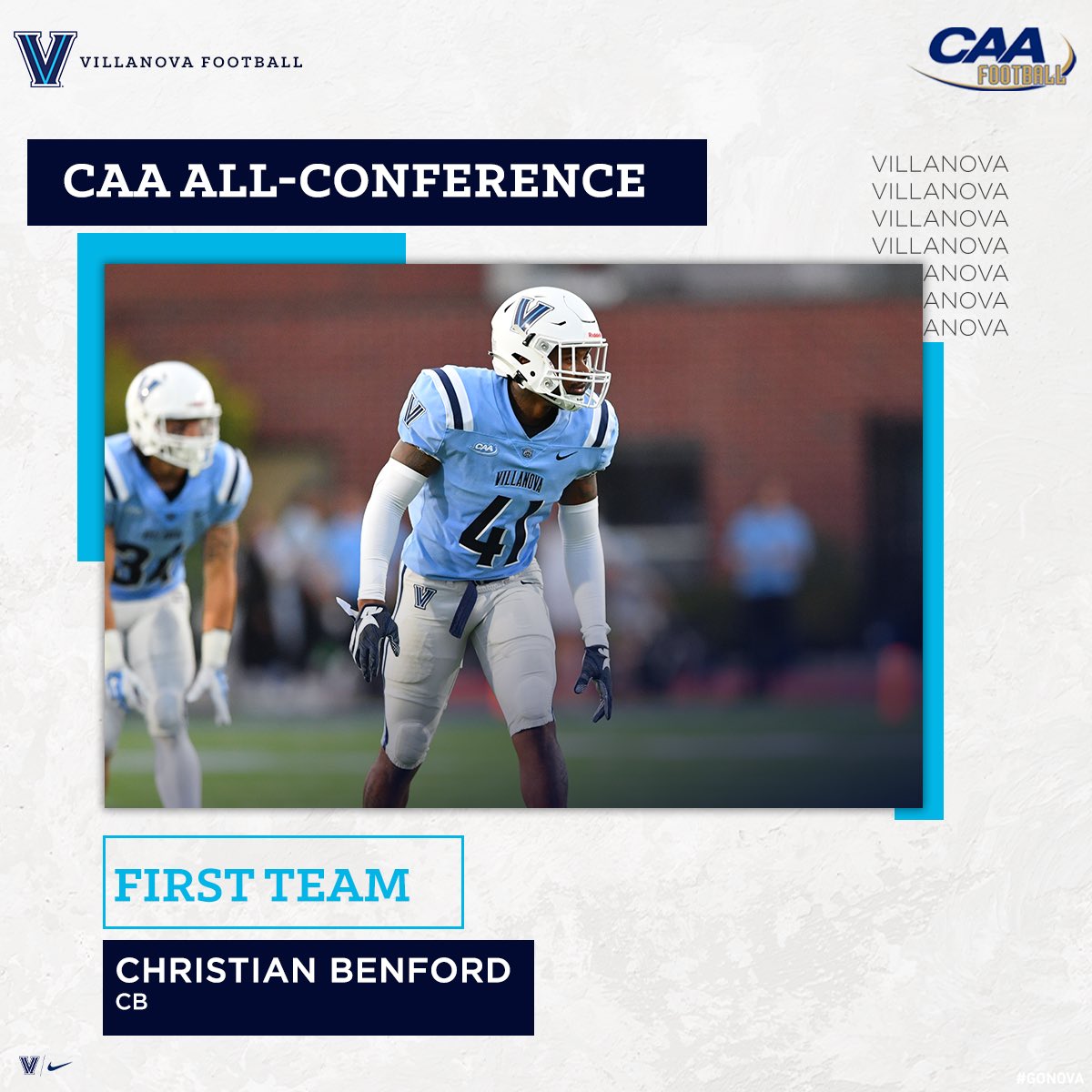 NovaFootball's tweet image. 𝐅𝐢𝐫𝐬𝐭 𝐓𝐞𝐚𝐦 All-CAA❕

Graduate Student LB, 𝐅𝐨𝐫𝐫𝐞𝐬𝐭 𝐑𝐡𝐲𝐧𝐞
Senior CB, 𝐂𝐡𝐫𝐢𝐬𝐭𝐢𝐚𝐧 𝐁𝐞𝐧𝐟𝐨𝐫𝐝
Senior OL, 𝐌𝐢𝐜𝐡𝐚𝐞𝐥 𝐂𝐨𝐫𝐛𝐢
