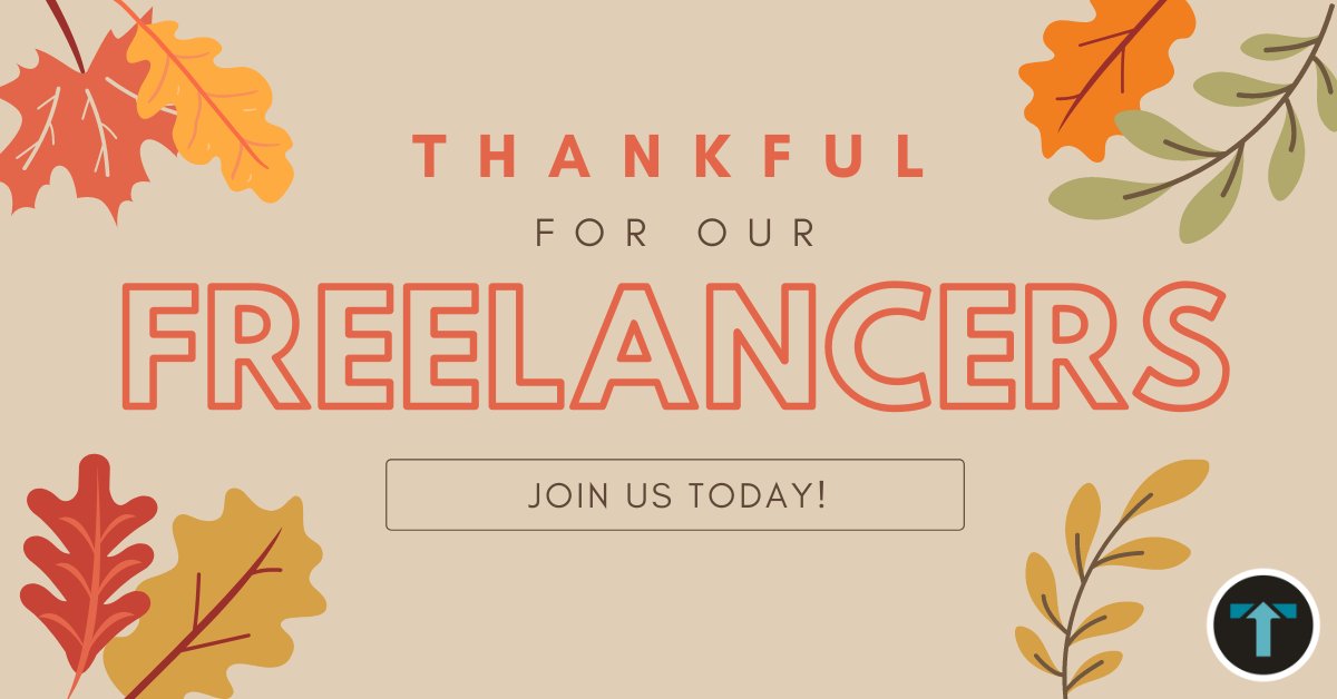 talimerinc's tweet photo. We show gratefulness this Thanksgiving season and every day to #TechFreelancers by offering access to healthcare, 401(k), long term disability and other benefits if working 30+ hours. We put #FreelancersFirst to help them grow, learn, and excel. Join us: https://t.co/tS7tXAokGg https://t.co/ajcSA2dNUF