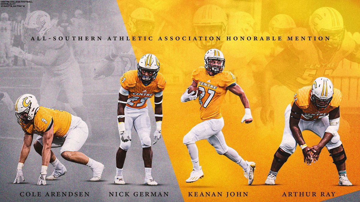 These guys played a huge role in our 8-2 season – congratulations to our 𝗔𝗹𝗹-𝗦𝗔𝗔 𝗛𝗼𝗻𝗼𝗿𝗮𝗯𝗹𝗲 𝗠𝗲𝗻𝘁𝗶𝗼𝗻 selections! 

• 𝗖𝗼𝗹𝗲 𝗔𝗿𝗲𝗻𝗱𝘀𝗲𝗻 - 𝗗𝗟

• 𝗡𝗶𝗰𝗸 𝗚𝗲𝗿𝗺𝗮𝗻 - 𝗖𝗕

• 𝗞𝗲𝗮𝗻𝗮𝗻 𝗝𝗼𝗵𝗻 - 𝗟𝗕

• 𝗔𝗿𝘁𝗵𝘂𝗿 𝗥𝗮𝘆 - 𝗢𝗟