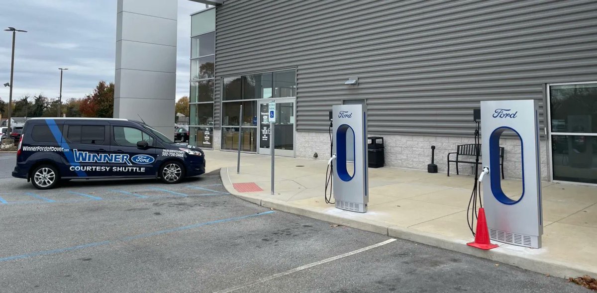 therealmaciek's tweet photo. Ford: Can I copy your homework?           Tesla: Yeah just change it up a bit so it doesn’t look obvious you copied           Ford: Ok https://t.co/GEsROGHegj