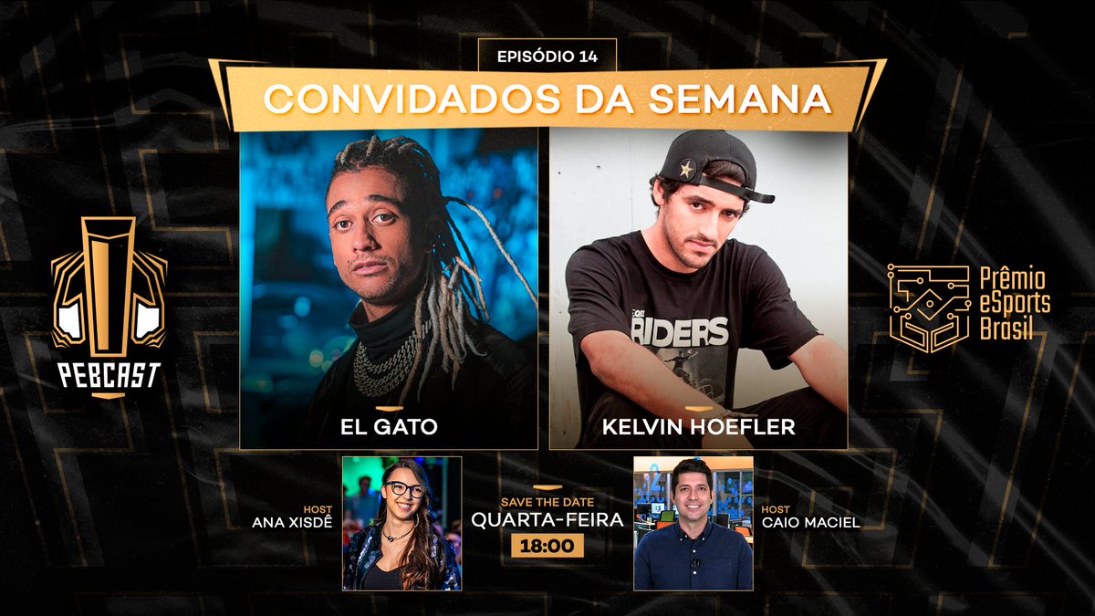 premioesportsbr's tweet photo. Falei que seria pesado, né?
Amanhã às 18h teremos @rodrigofee2 e @kelvinhoefler no #PebCast!!!

Quero vocês presentes, hein! https://t.co/oqJWEm7J30