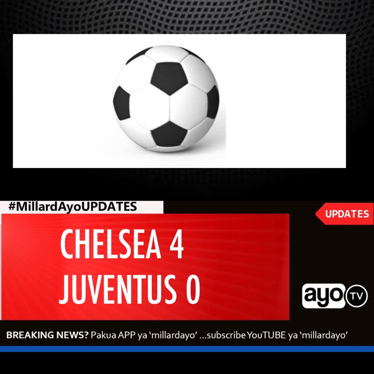 millardayo's tweet photo. Wadondoshee Chelsea emoji zao 4 nzito tafadhali !!! 

FT: Chelsea 4-0 Juventus (Chalobah 25’ James 56’ Hudson Odoi 58’ Werner 90+5’) https://t.co/0Sx40Brs2I