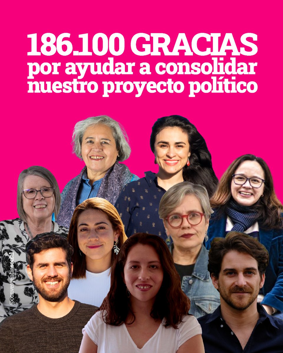 la_convergencia's tweet photo. Gracias por elegirnos y confiar en nuestro proyecto como Convergencia Social ✊🏻🌳 es momento de transformar Chile junto a @mercebulnes @clara_sagardia  @Marcemomo @diego_ibanezc @mfranbello @lorenafriesm @gonzalowinter @GaelDiputada

🚩 #EsPosible un Chile justo✊🏻 https://t.co/V71AXgC9GB