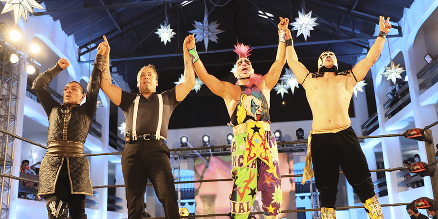 ¡La unión hace la fuerza! 💪

Tres grandes luchadores sobre el ring ✨ <a href="/Psychooriginal/">Psycho Clown🤡</a>, <a href="/vikingo_aaa/">Hijo del Vikingo</a> y <a href="/OctagonJrAAA/">Octagón Jr AAA</a> ✨

#AAAPorMéxico 🇲🇽 | #AAAEnTaxco