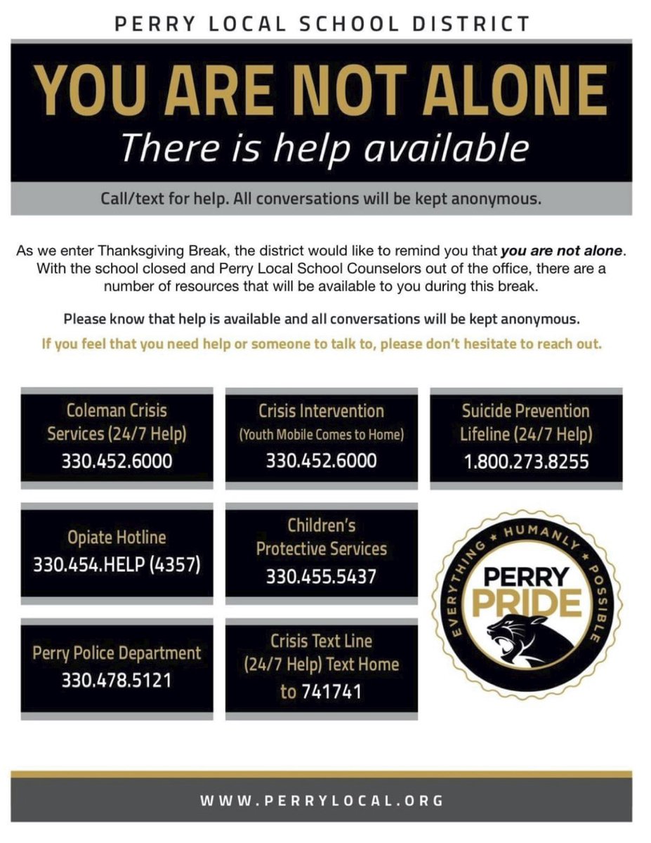 ThePHSnews's tweet photo. Please help us share these important resources as we enter the holiday season.  Take care of yourself and each other. https://t.co/q5CrwW5ktb