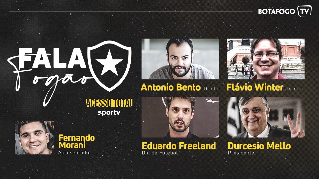 Botafogo F.R. on X: Após a exibição do primeiro episódio de Acesso Total   Botafogo, no @sportv, é hora de ficar ligado na Botafogo TV e acompanhar um  debate sobre a produção