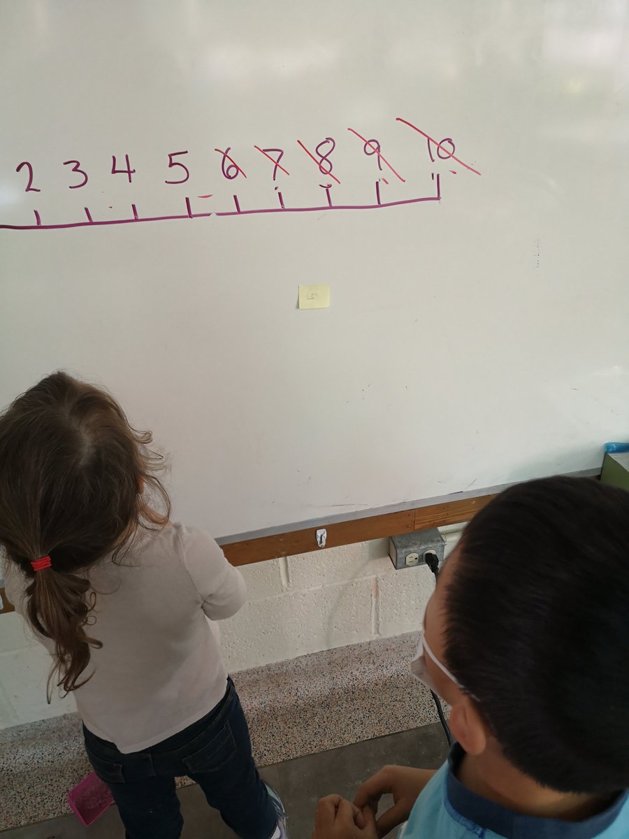 An exciting game of "Guess My Magic Number" on a quiet day. I just forgot to sing the song like @selby_kinders! <a href="/LordStrath_LDSB/">Lord Strathcona PS</a> <a href="/raven_LDSB/">Ms. Raven's Class</a>