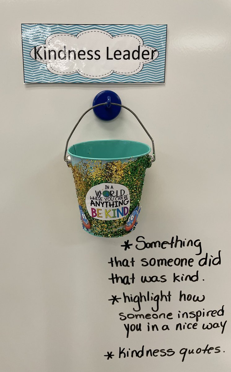 CT challenge solution: Kindness Bucket thats sparkling with student’s kind acts. <a href="/3rdThibault_WES/">Mrs.Thibault</a> @WaxpoolES <a href="/AlgorithmChef/">Shawn DeLuca</a>