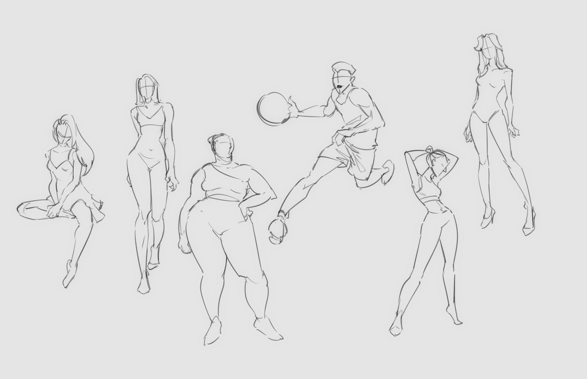 quick n dirty figure drawing studies here n there from the past few weeks ~  💃 