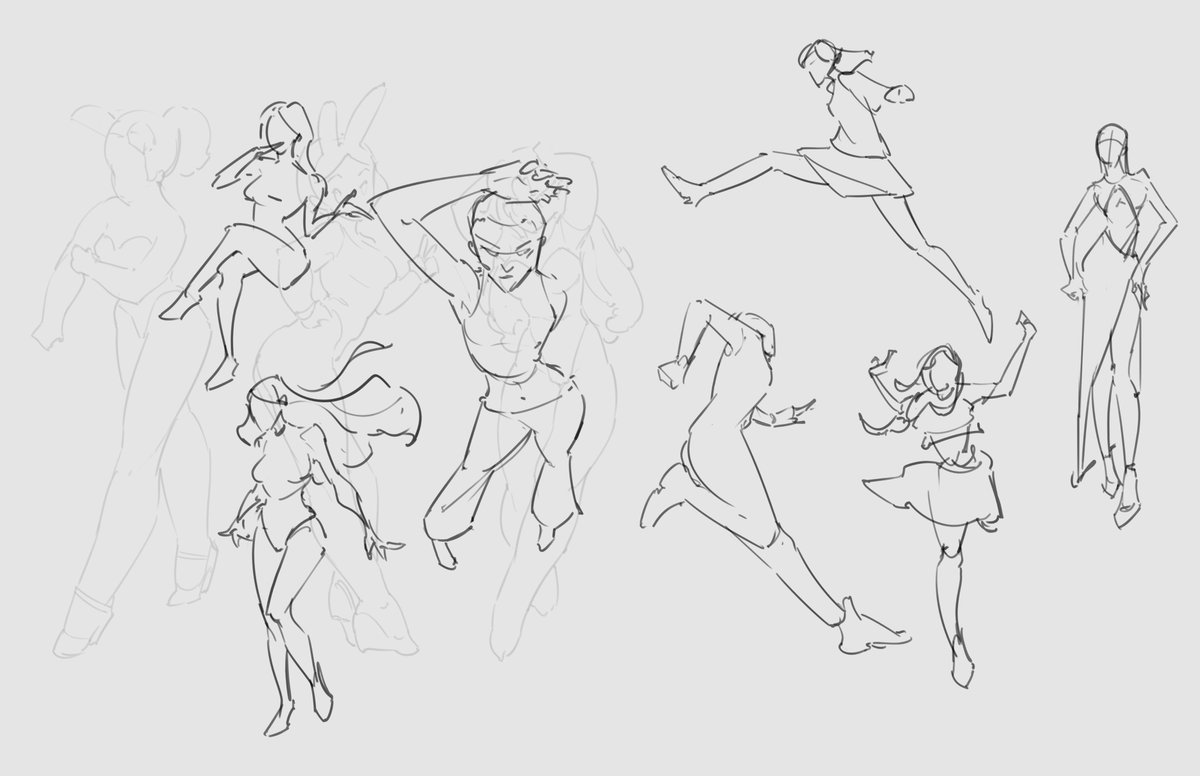 quick n dirty figure drawing studies here n there from the past few weeks ~  💃 