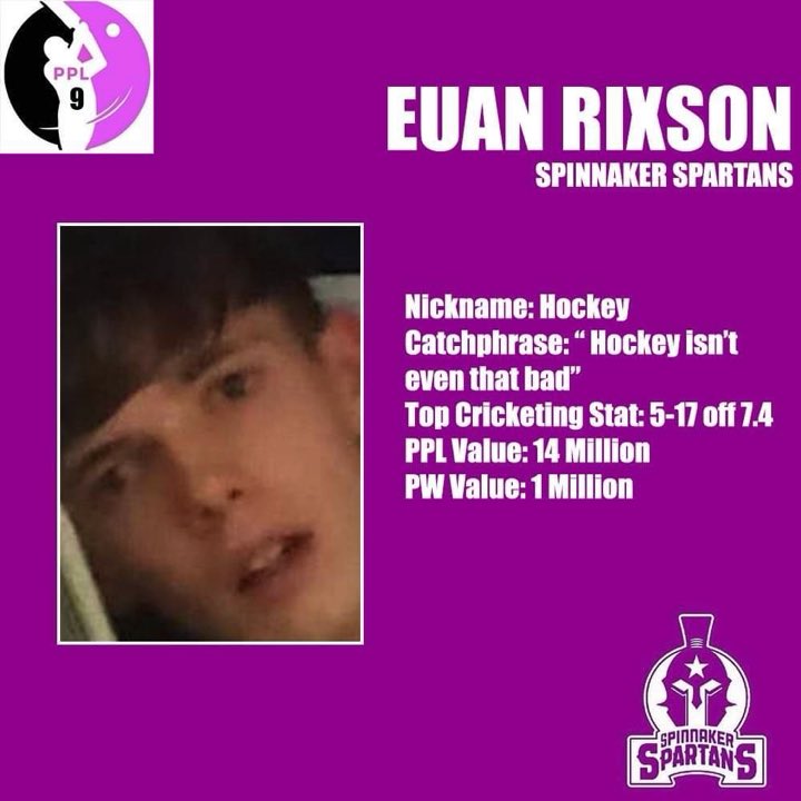 PPL_Tweets's tweet photo. Euan Rixson will be in charge @Spartans_PPL https://t.co/Z8vBbWxk7Z