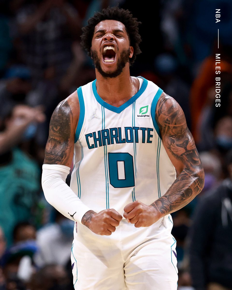 TheAthleticNBA's tweet photo. Could Miles Bridges get a max deal? 

He’s 23 years old and averaging 21.6 points per game.

He’s also the former college teammate of Jaren Jackson.

“The Grizzlies have cap room and a glaring need for a big wing who can shoot.”

@johnhollinger has more: https://t.co/wzVMGn0FUC https://t.co/TQ4XMKltT2