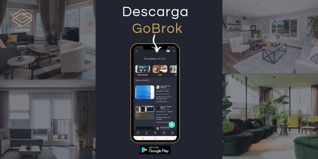 GoBrokr's tweet photo. GoBrokr te brinda diferentes herramientas que que te ayudarán y facilitarán a realizar tus actividades de asesor inmobiliario profesional.👩💻👨💻
"Con GoBrokr no busques, encuentra"📲
#servicio #GoBrokr #Inmuebles #trabajo #casa #departamento #bodega #edificio #terreno #app https://t.co/T5fjPpoXMZ