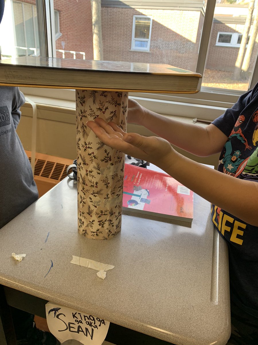 Erin2010s's tweet photo. Science Experiments to test strong and stable materials. How much mass can a plastic straw support? What about a paper cylinder? @ParkLawnJMS #Grade3 #StrongandStableStructures https://t.co/9LhfkbRnxb