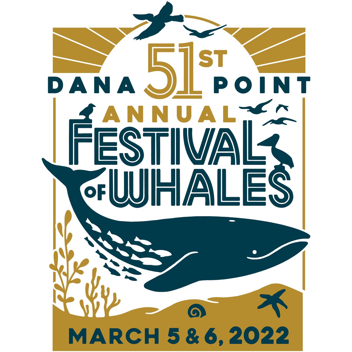 Festival Of Whales (@dpwhalefest) on Twitter photo Drumroll for the reveal of the #FestivalofWhales2022 Logo reveal!  👏🏻👏🏻 The design chosen was created by #SanClemente artist, Matt Rinehart. Look for it on swag available soon and make sure you have March 5 & 6 marked to join us at the Harbor! Drumroll for the reveal of the #FestivalofWhales2022 Logo reveal!  👏🏻👏🏻 The design chosen was created by #SanClemente artist, Matt Rinehart. Look for it on swag available soon and make sure you have March 5 & 6 marked to join us at the Harbor!