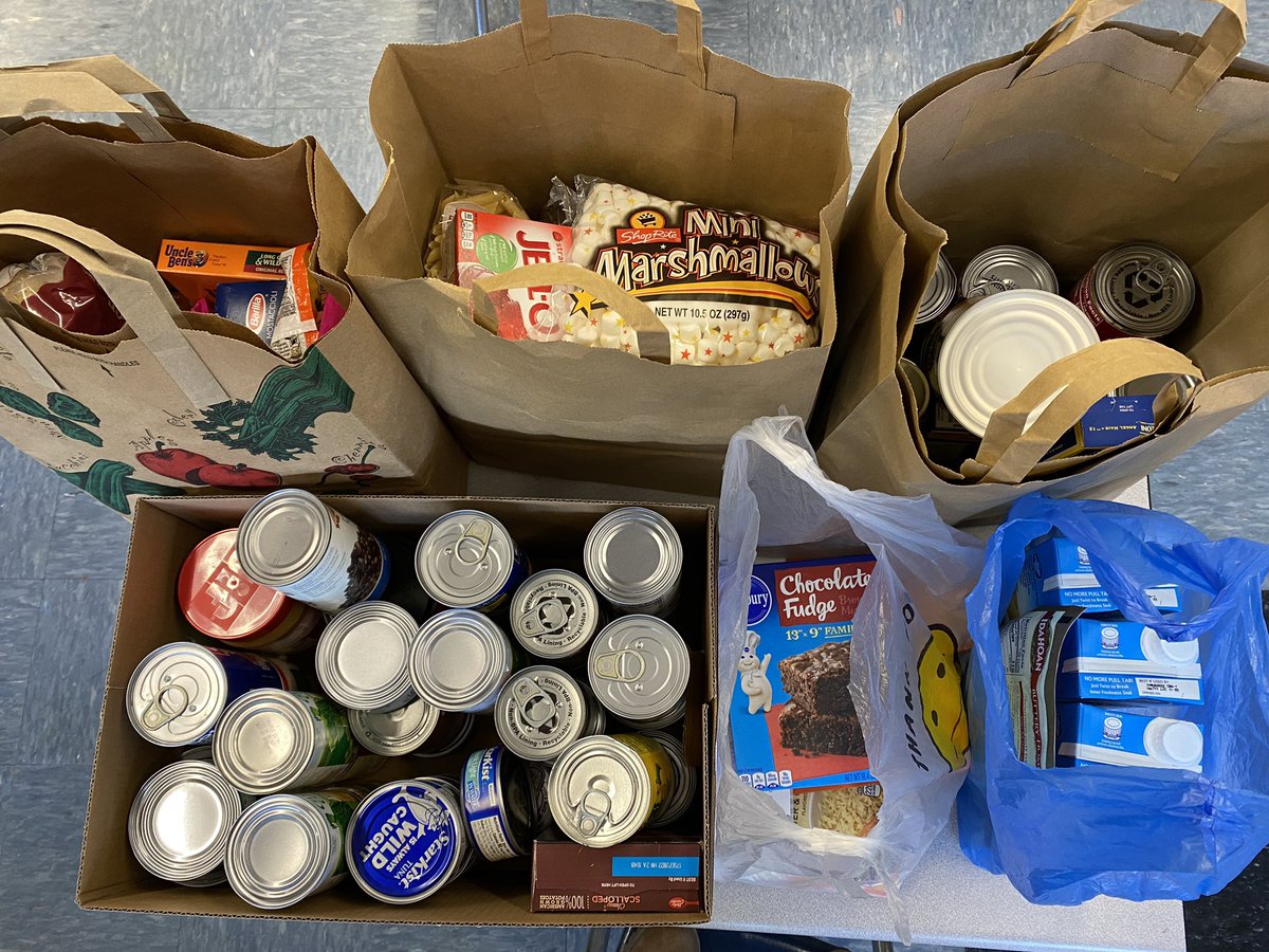 CCorcoran80's tweet photo. After learning about gratitude in @PosProject &amp; thinking about all the things we’re thankful for, Ss wanted to help others in town who are not as fortunate. We set up a food drive and were so excited about all the donations we received. @FishkillFrogs @BresnahanMrs @WCSDEmpowers https://t.co/YBW6vUJQVY