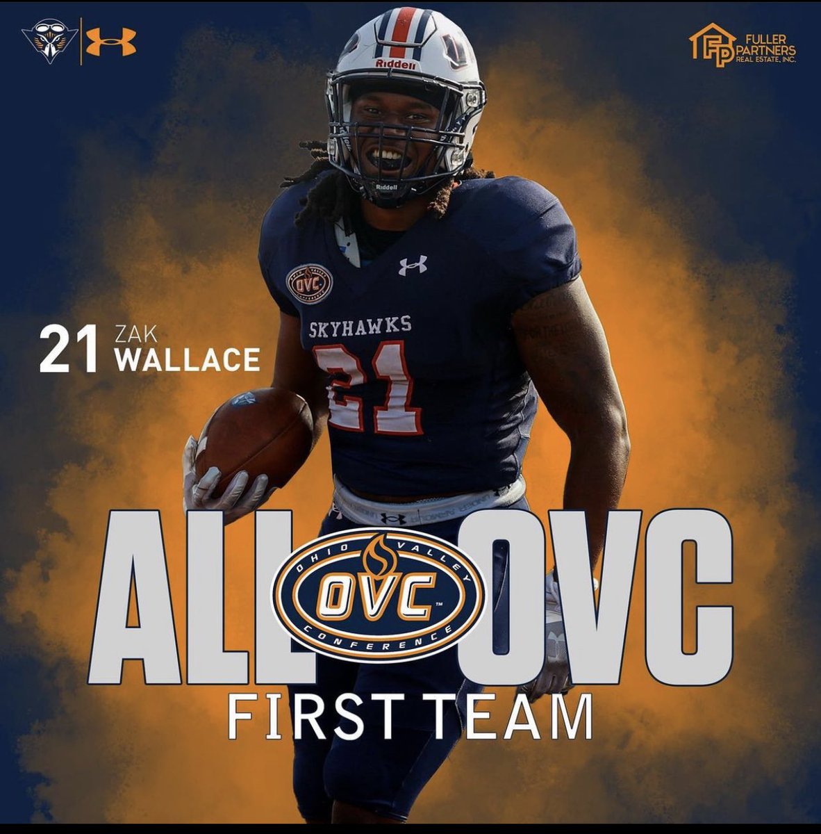 So Proud of my Guy <a href="/zak21wallace/">zak wallace</a> getting 1st Team ALL-OVC 

🏈745 yard (5.9 you) | 14 TDS
🏈14 Touchdowns ( 1st in OVC | 7th in NCAA)
🏈 Ranks fourth in program history in TDs

Most impressive is the 7th in NCAA 
“JungleSkillz Training LLC.” is a mentality