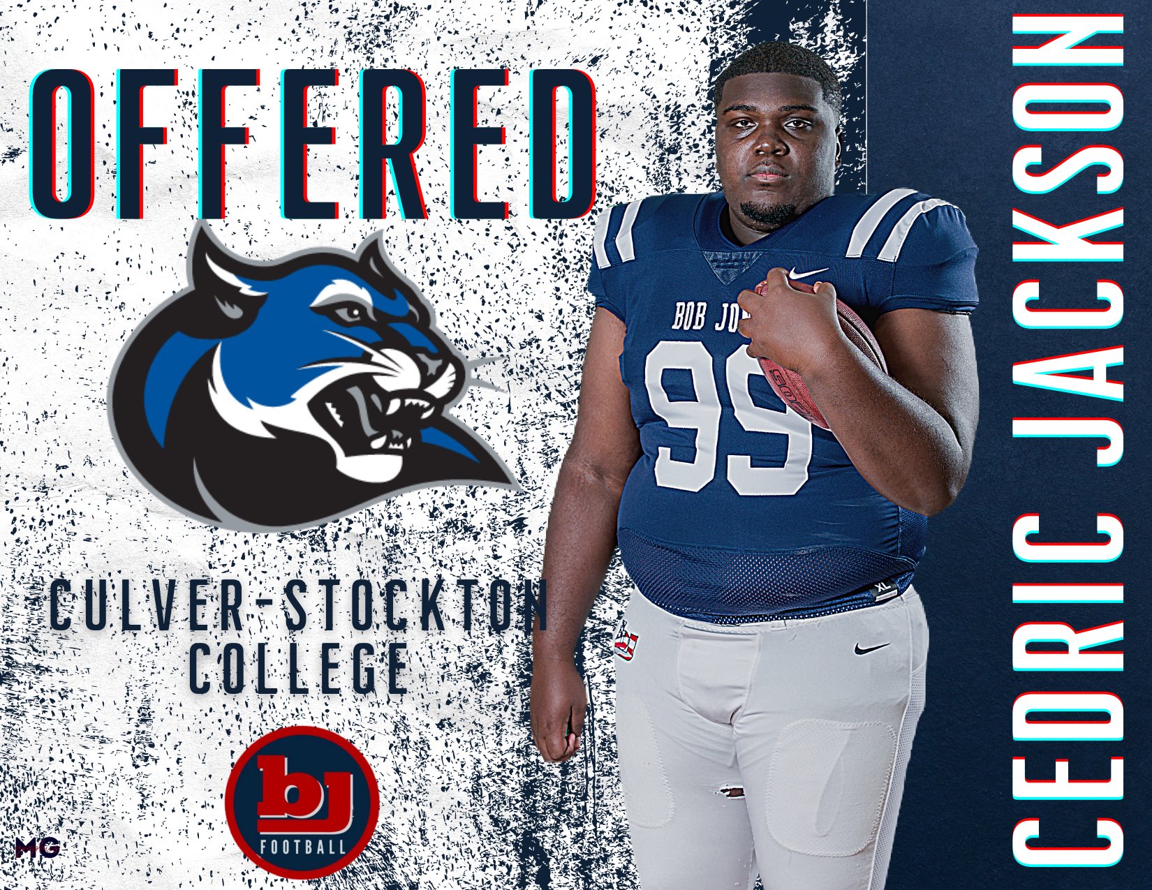 Bob Jones Football X Congratulations Cedric Jackson on earning an offer from Culver Stockton College RISE weareBOBJONES recruitBJP https t AUteZncawi X