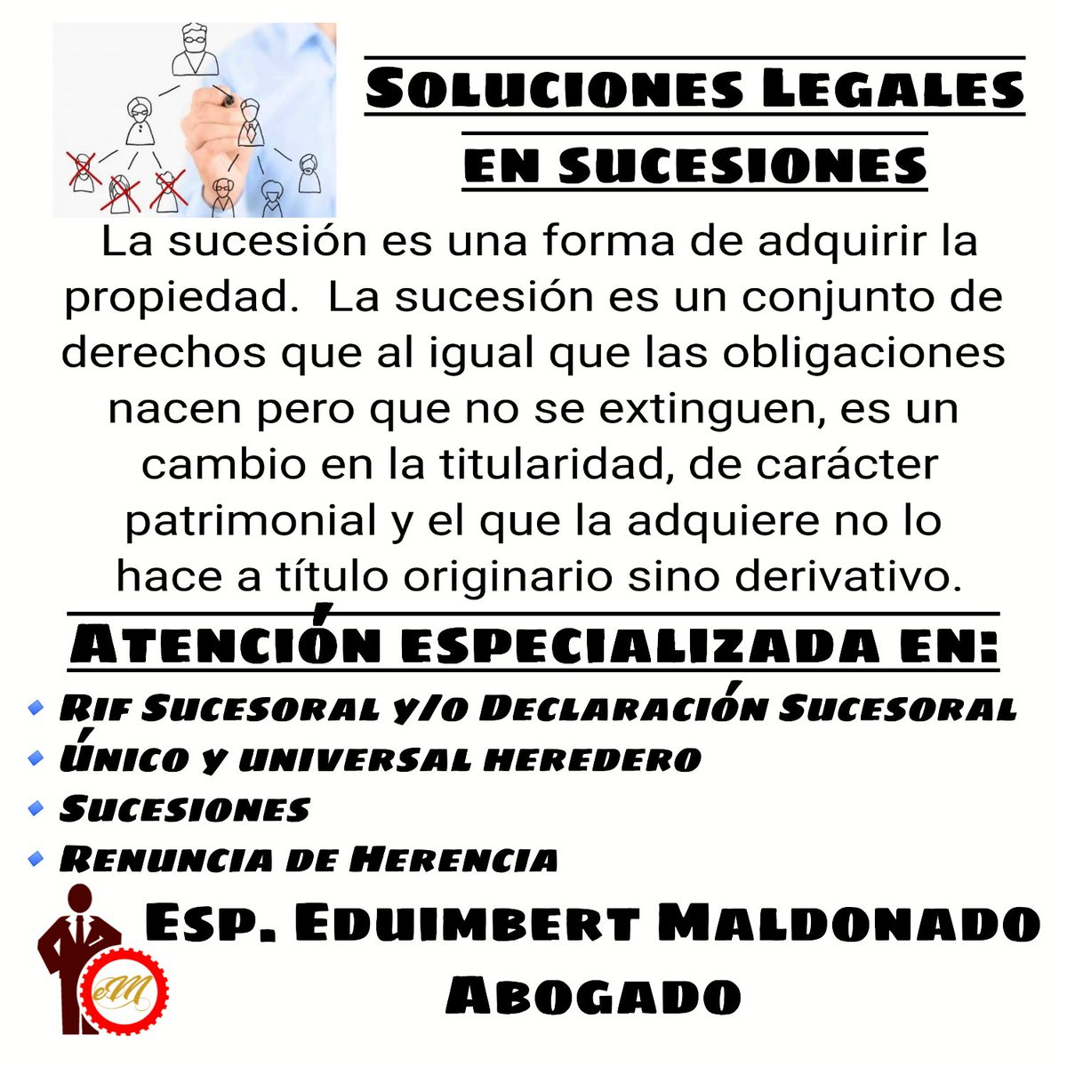 eduimbert's tweet photo. Soluciones legales a tu alcance en asuntos:

📎Mercantiles
📎Civiles
📎Sucesiones
📎Divorcios
📎LOPNNA 

Escribe por DM y te responderé. https://t.co/damPlYuAbp