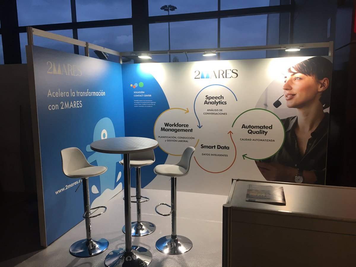 2mares's tweet photo. Todo preparado para arrancar mañana en #exporc2021 el reencuentro presencial con el sector del #contactcenter... Os esperamos!! https://t.co/2xxIj9VoaB