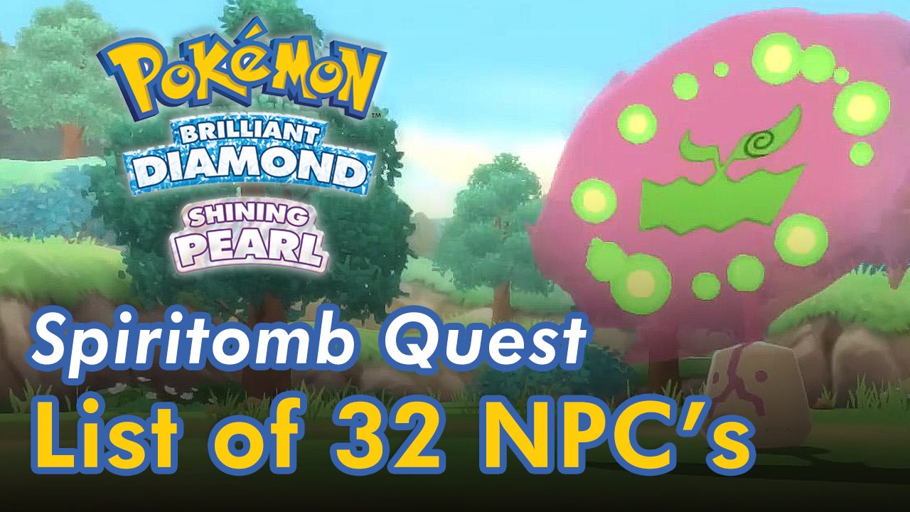 Pokémon Brilliant Diamond And Shining Pearl: ﻿How To Get Spiritomb