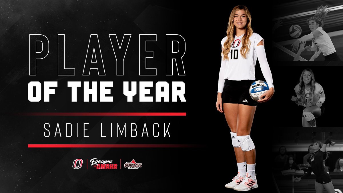 OmahaVB's tweet photo. 𝗣𝗹𝗮𝘆𝗲𝗿 𝗼𝗳 𝘁𝗵𝗲 𝗬𝗲𝗮𝗿 ➕ 𝗔𝗹𝗹-𝗦𝘂𝗺𝗺𝗶𝘁 𝗙𝗶𝗿𝘀𝘁 𝗧𝗲𝗮𝗺 😤

Sadie Limback is the first Maverick to be named Summit League Player of the Year! She also lands a spot on the All-Summit First team!

#EveryoneForOmaha | #OmahaVB https://t.co/TQGAsIRtjR