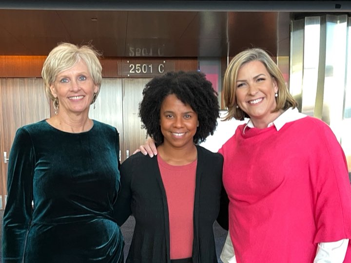 kcchamber's tweet photo. We’re excited to hear from Outgoing Chair @carolynwatleykc this evening! And great to see our friends from @Royals and @BlueKC! #KC4All https://t.co/mxT37yamqX