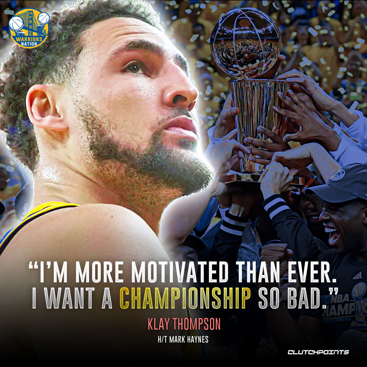 WarriorNationCP's tweet photo. Will winning a championship in his return prove Klay Thompson is an all-time top 75 player? 👀 https://t.co/8o3ttrkZi8