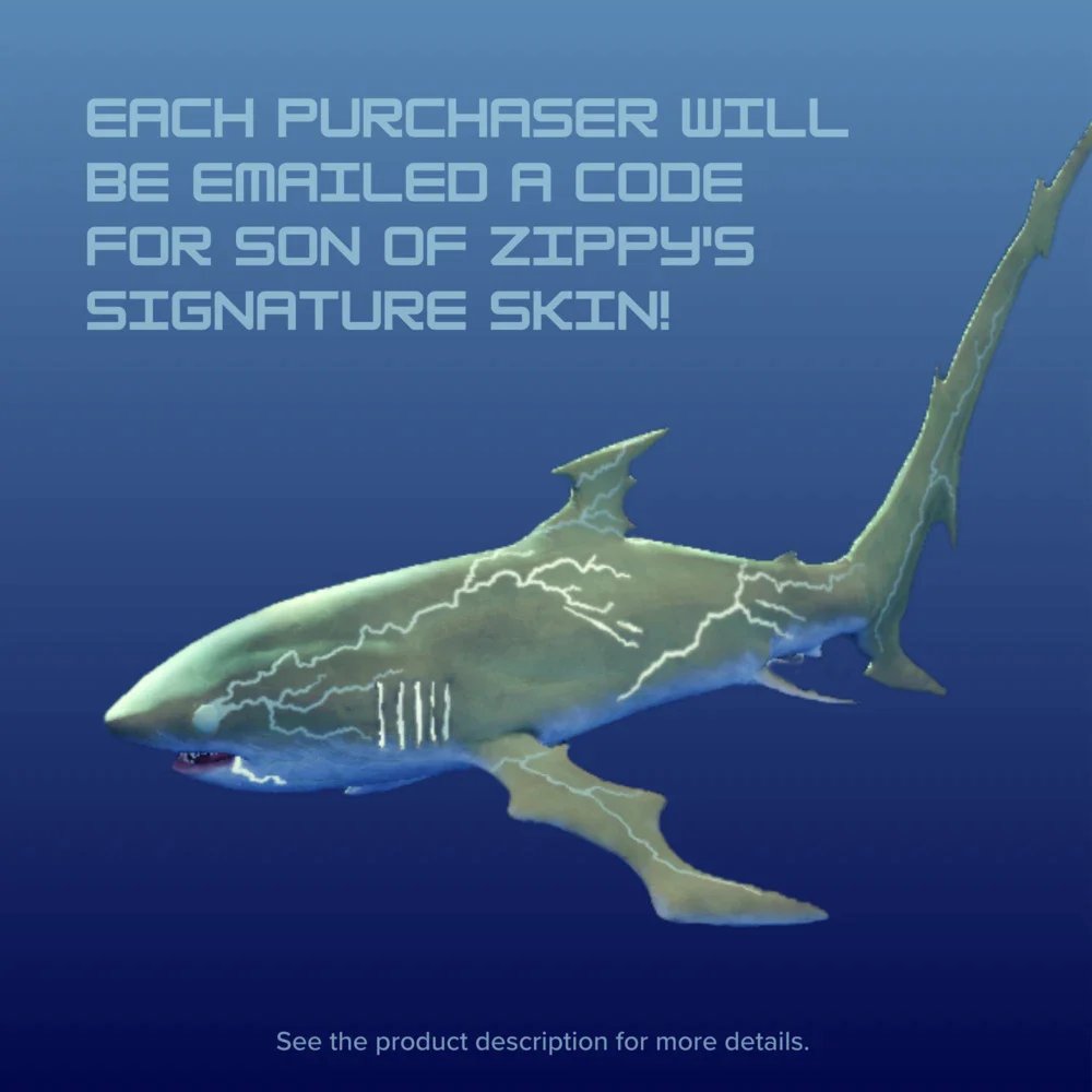 DepthGame's tweet image. ⚡️ ONLY 3 DAYS LEFT ⚡️

Just three days left to get a limited edition Son of Zippy plushie! 🦈

Along with the plushie you'll receive an in-game skin!

Get yours before the campaign ends:
shop.makeship.com/3nNSYQ0