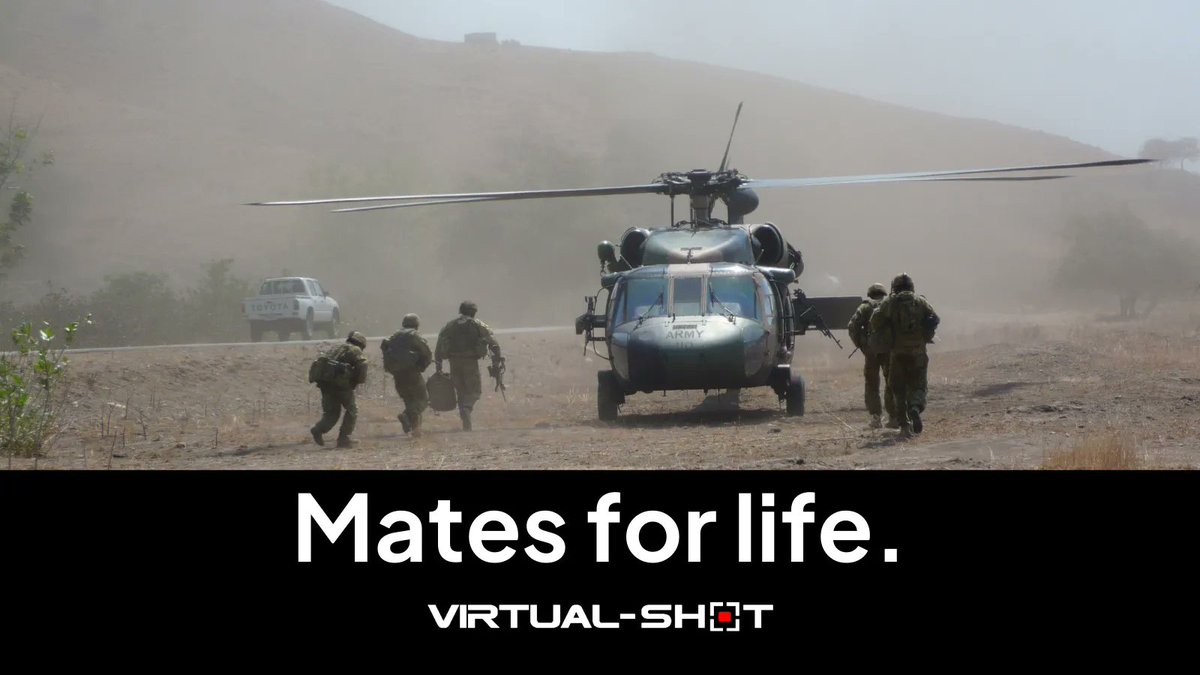 ShotVirtual's tweet photo. I met Nathan &amp; Matt (aka. Mod) when we first joined the army. We went through our training together - starved together, worked out together &amp; learned to shoot together. Now, we've started #Virtualshot together. Do you have mates like this?

#gunsdaily #gun #pewpew #military #army https://t.co/tOAEmTT3k8