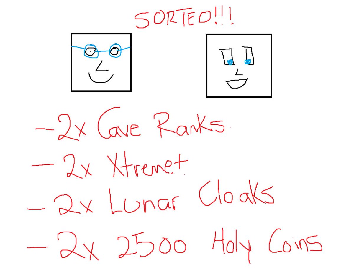 stevvnxd's tweet photo. SORTEO 🚀

Seguir a
@NicoArg17 
@stevenshighway 
@holypvpnet 
@CavePvPorg 

Dar RT, Like y menciona 3 amigos

🚀Entra a https://t.co/yzXk69OnHt y reacciona a nuestro rol

✨Estar suscrito en:
https://t.co/gbLw0tjWER
https://t.co/thqoFQRvmY

Suerte a todos!🚀
END: 28/12📅 https://t.co/gUd1eG830I