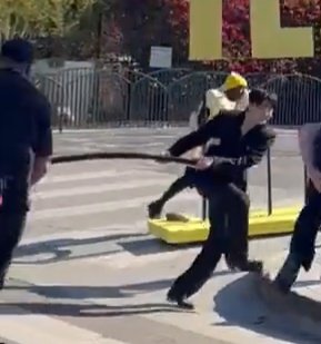 kjkbts_twt's tweet photo. I mean look at how kind and helpful jeon jungkook is like he literally run fast towards the staffs to help them pull that heavy props right there to get it right away from the street in james corden show. we don't deserve him 😭😭

JEON JUNGKOOK BEST BOY!! https://t.co/8GauKM7I0a