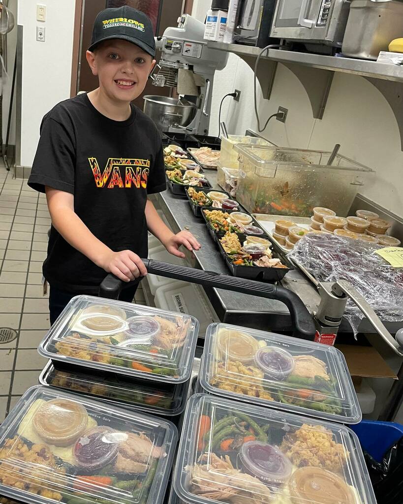 whirlows's tweet photo. It’s all hands on deck with Thanksgiving catering this week! 

This is Mason, Ryan’s oldest son, who loves to come to work with dad. 

#thanksgiving #catering #dinner #lunch #food #delicious #easy #family #business #son #help #fun #learning #thankful #th… https://t.co/erhmbXl2TZ https://t.co/9XO6j42bYJ