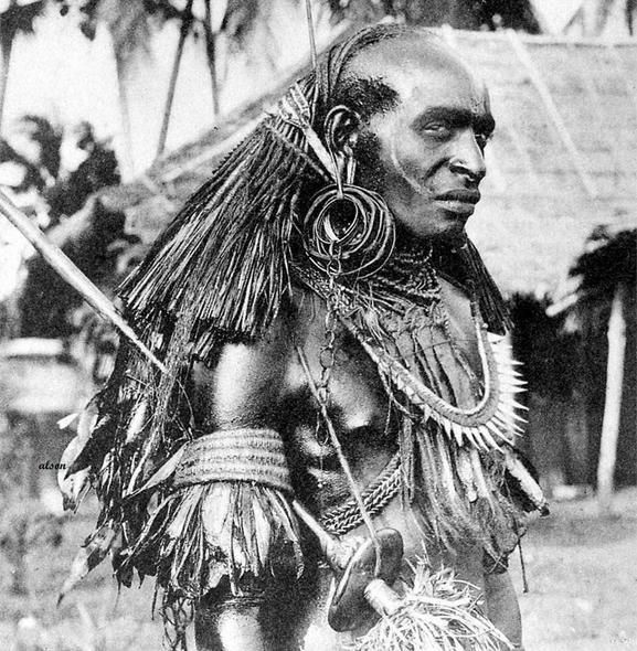 FreeWestPapua's tweet photo. Papuan tribesman from Merauke in 1920. We are a proud people. We are Melanesian. We are not Indonesian. https://t.co/iaHK34UcOC