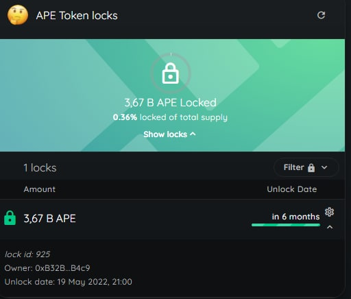 JUST $APE tweet media