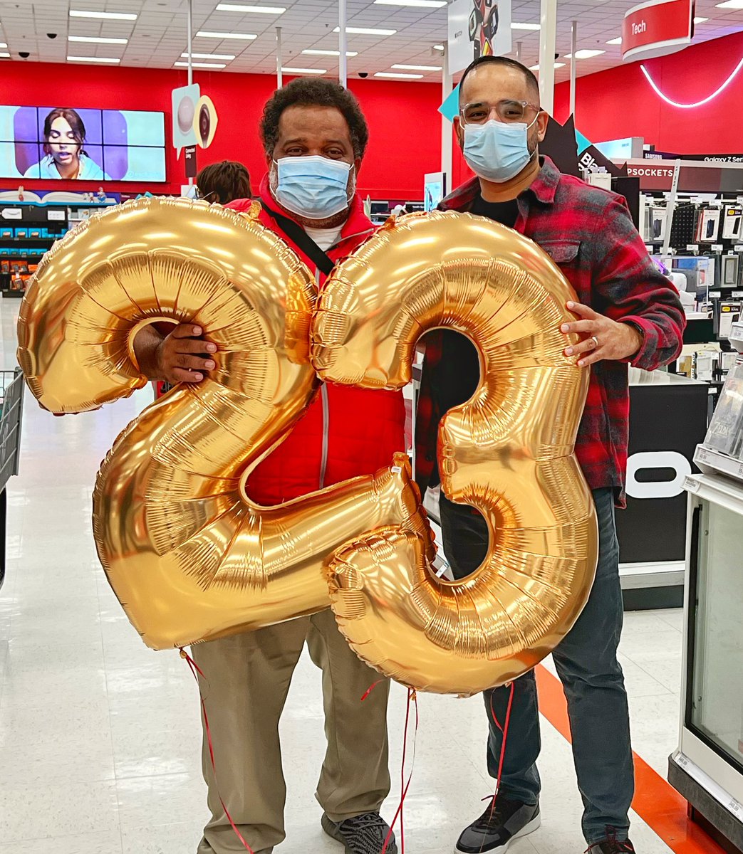 #23years ago we hired this #amazing leader right before the big day…. #BlackFriday. Congrats on your #goldenanniversary @latoyas20 . #WinningSeason #D311HOUtx @Target #G392AllStar 

@JaxBackes