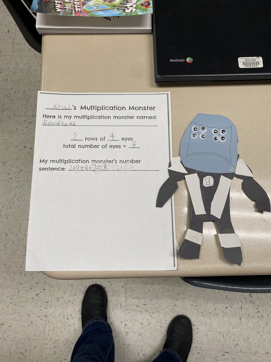 Ahmed3rdRLC's tweet photo. We had a blast making our Multiplication Array Monsters today! @RLCPrincipal https://t.co/8qjUcHciNa