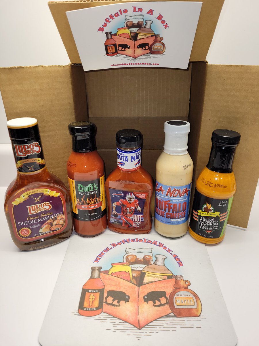 BuffaloInABox's tweet photo. https://t.co/MaLsFizt9i #BuffaloFoodShipped #Duffs #BillsMafia #LaNova's #Spiedies #AnchorBar #Wings #NeverRanch #HotBlueCheese #Buffalo #FoodPorn #CarePackage's & More #Chicken #Marinade #WingSauce #HotSauce #BuffAlove
#BuffaloInABox
-#StaySafe https://t.co/JSVIQgz01U