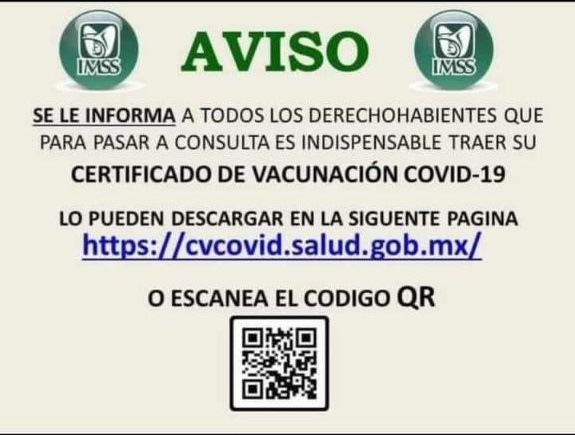 Rosydiazd's tweet photo. @Tu_IMSS @zoerobledo @HLGatell @lopezobrador_ @CONAPRED 

¿Podrían aclarar este aviso que circula en la red? https://t.co/4rsRzJ6wge