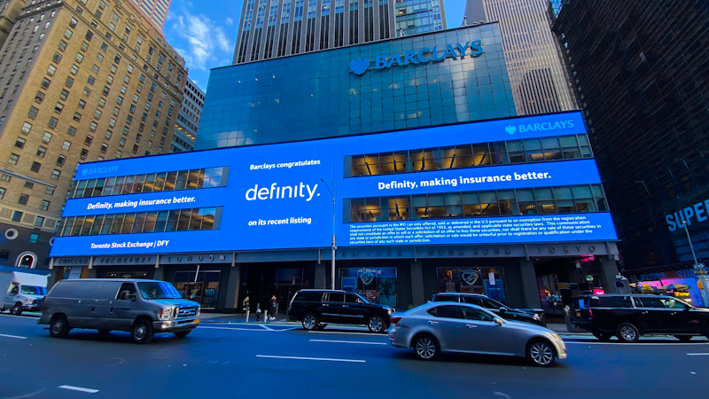 BarclaysCIB's tweet photo. Congratulations to the Definity Financial team on its #IPO! The capital raise will advance the growth and evolution of Definity, as it continues its 150 year commitment to provide Canadians with service and protection when they need it most.  $DFY https://t.co/VggC7TFXvx
