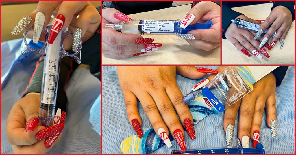MeritMedical's tweet photo. We just can't help itβour passion for Merit often translates into creativity outside the workday. Check out the artistic talent of Jeanne Ortiz, our Digital Marketing Coordinator! π
π½ #NailArt #MeritStrong #MakeaDifference https://t.co/Q9IfcSnZUd