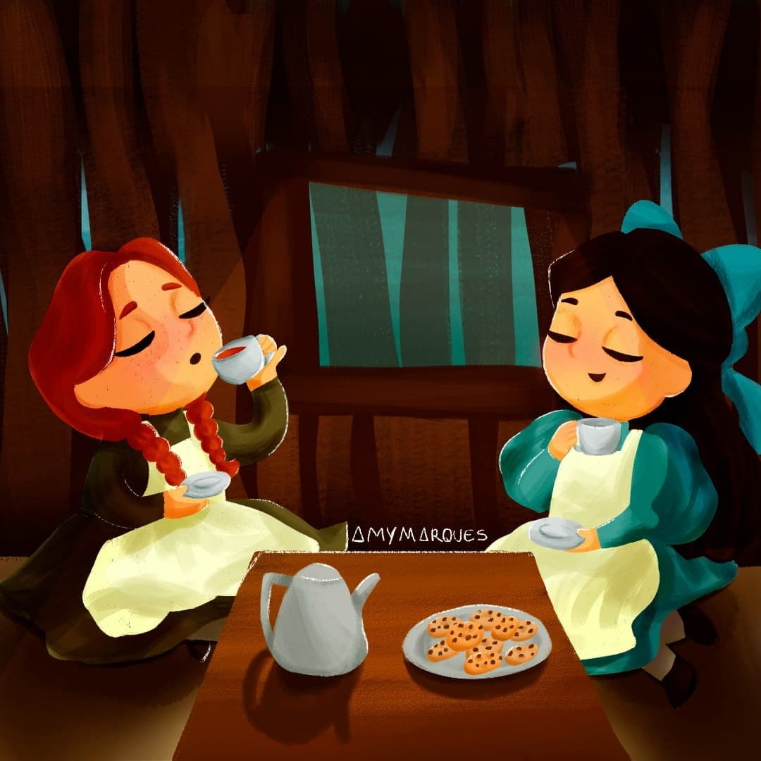 amymarques_art's tweet photo. Hellooo everyone, how are you?
I bring here my latest work, I illustrated here a sale of one of the most beautiful series I've ever seen.Anne with an E
#annewithane #annewithaneedit #kidlitart #kidlit #illustrationartists #childrenillustration #childrenbookillustration https://t.co/A9OjtRzYDn