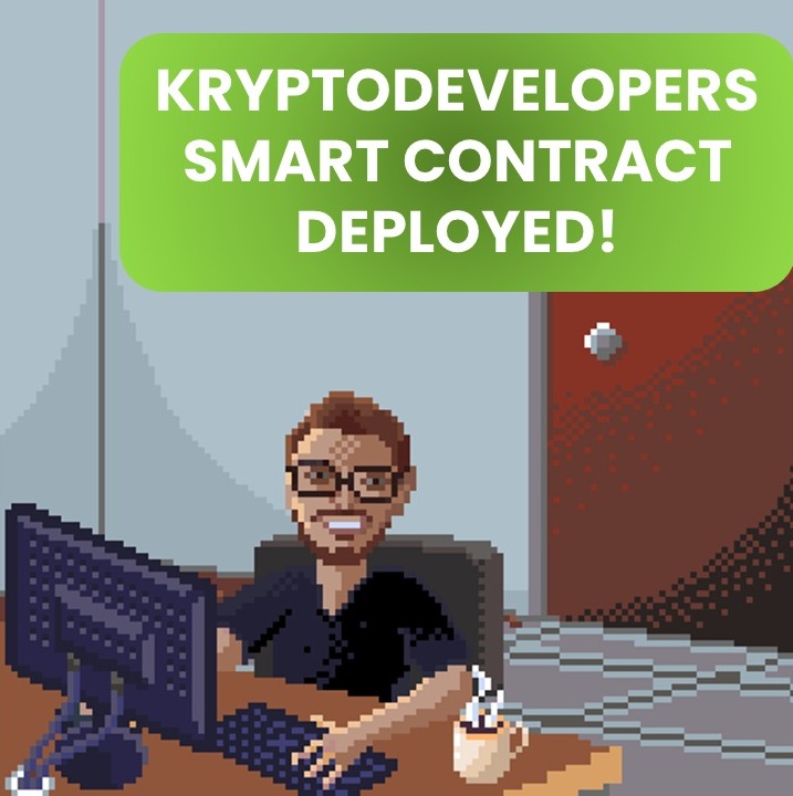 _kryptodevs's tweet photo. Fizemos o deploy da coleção KryptoDevelopers na Mainnet da Polygon!
Contrato: 0x944fbE8b0bAEf93fA8Eeb36571da74593F79d87E

Quer saber como fizemos? Assista o video: https://t.co/7Rv889VCv3
E não se esqueça de nos seguir nas redes sociais: https://t.co/hA6K2Hu4dC https://t.co/22UaZ66QmH