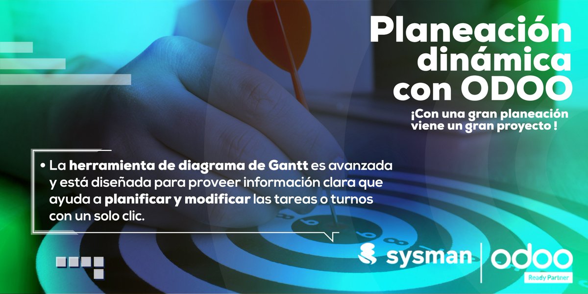Sysman_Software's tweet photo. Escriba su futuro, si busca coordinar la agenda de sus empleados o pronosticar sus proyectos, Planeación de Odoo lo ayuda a gestionarlo y hace la organización mucho más fácil, si desea más información contáctese con a catorres2@stefanini.com #PartnerOdoo #SolucionesDigitales https://t.co/VWUXtPGTyP