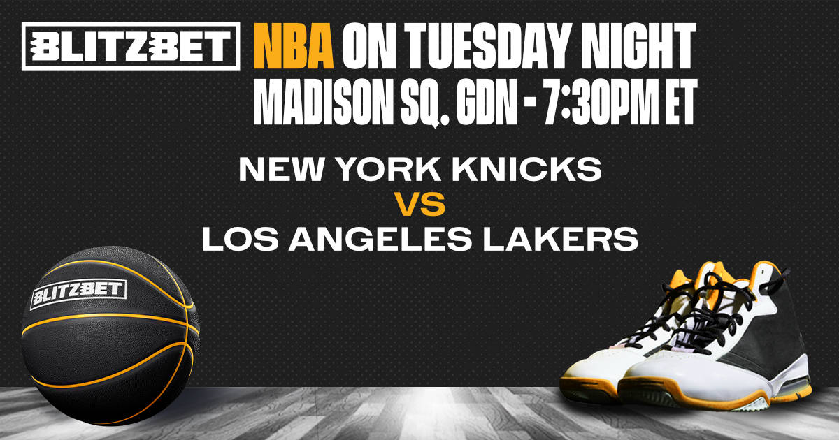 BlitzBet's tweet photo. #NBA on Monday Night 🏀
📍Madison Sq. Gdn 🕢 7:30pm ET

#NewYorkForever 🆚 #LakeShow

All markets ⤵️
https://t.co/GFiPA1J3RX

#SportsBetting #BasketBall #NewYork #NYKnicks #Knicks #LALakers #Lakers https://t.co/cBdH4HyDbK