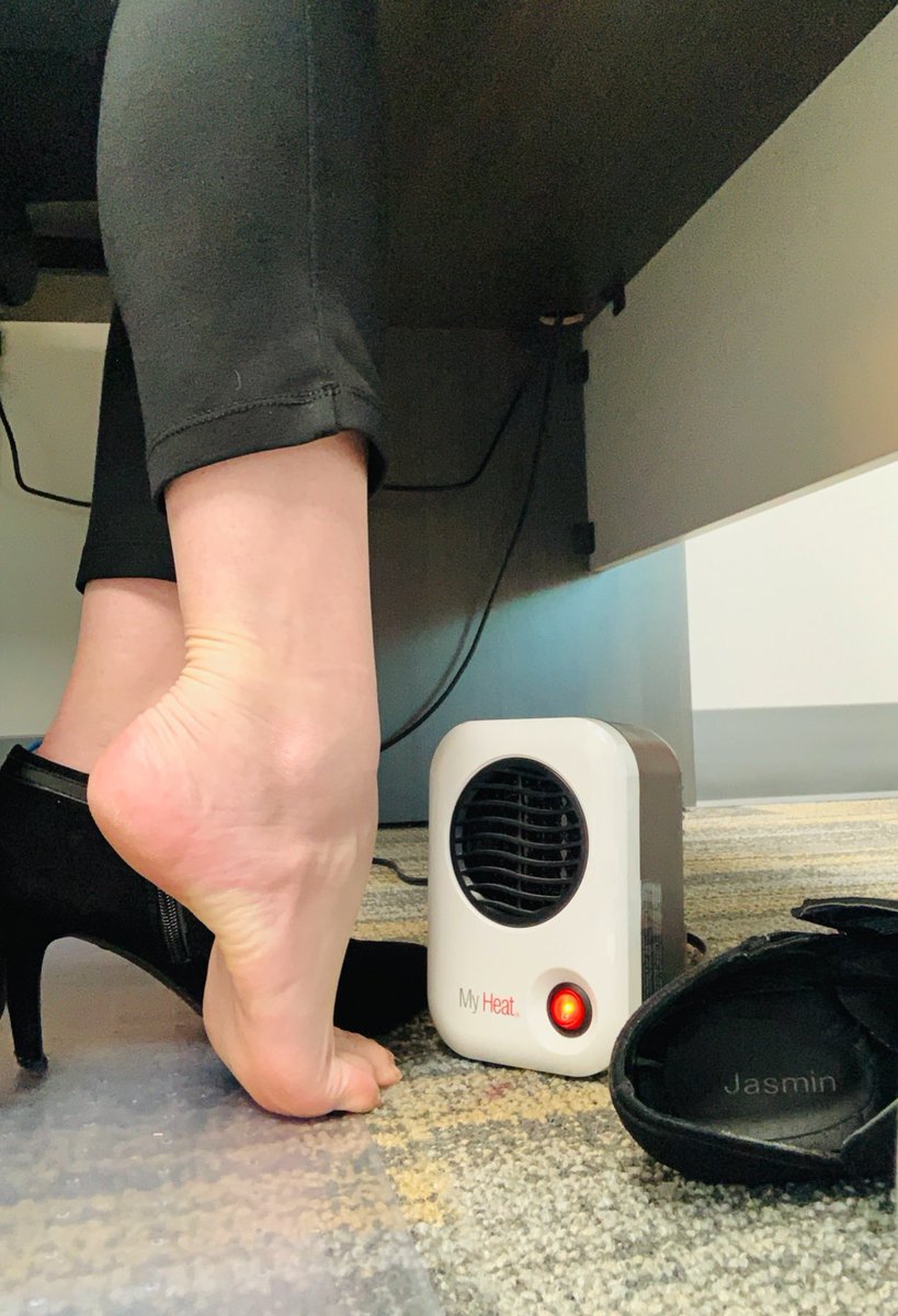 OhThatBrooke's tweet photo. Ran my office heater today + no socks in my #heels = #stinkyfeet 
Who is ready to bow down and worship them? https://t.co/eRufCiSGpu